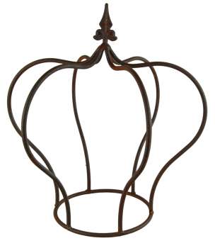 Preview: Zauberhafte Rankhilfe Krone ca. 41 cm - Gartendekoration